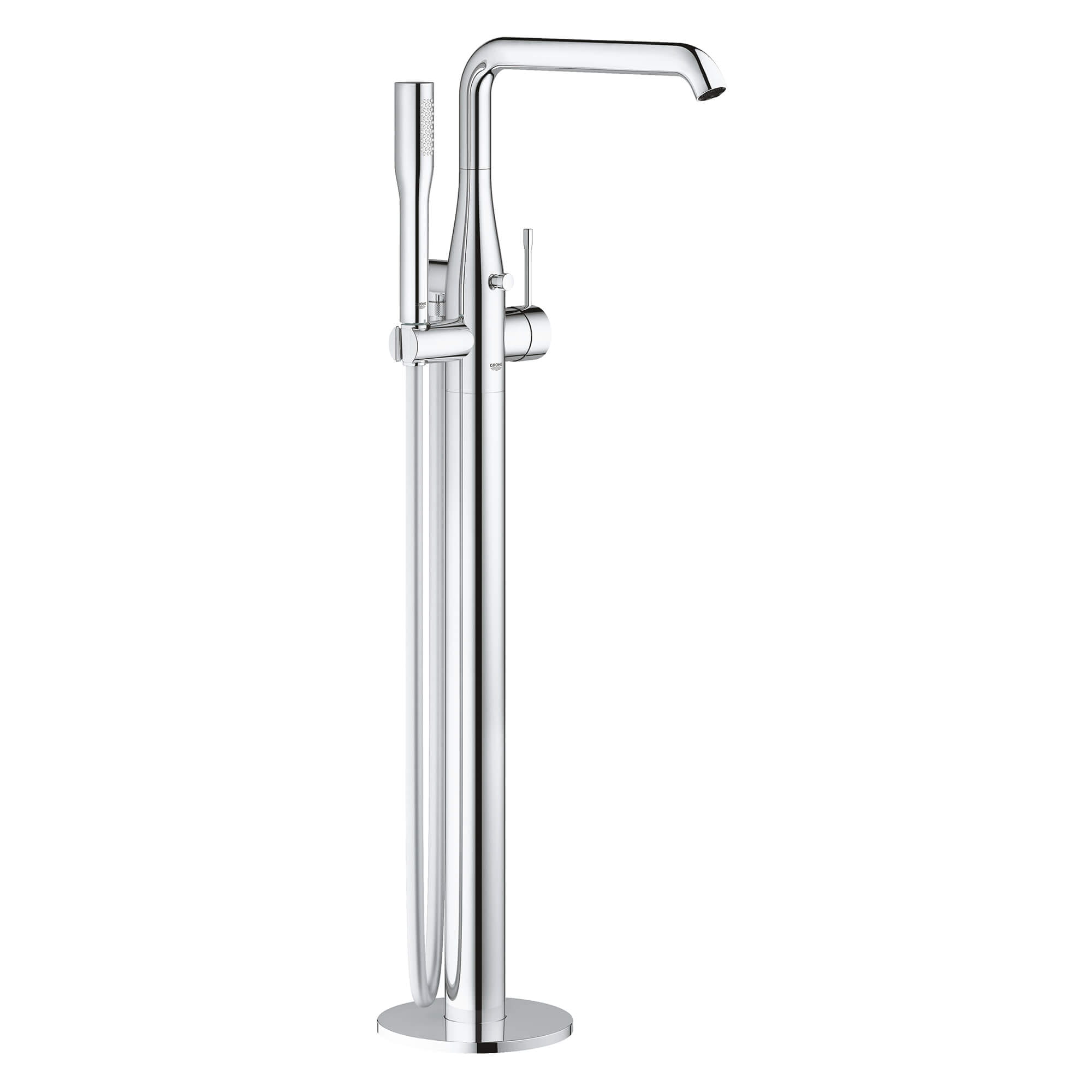 Single Handle Freestanding Tub Faucet with 175 GPM Hand Shower CHROME